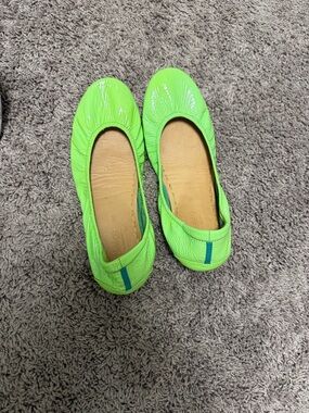 Women's Lime Green Tieks Ballet Flats